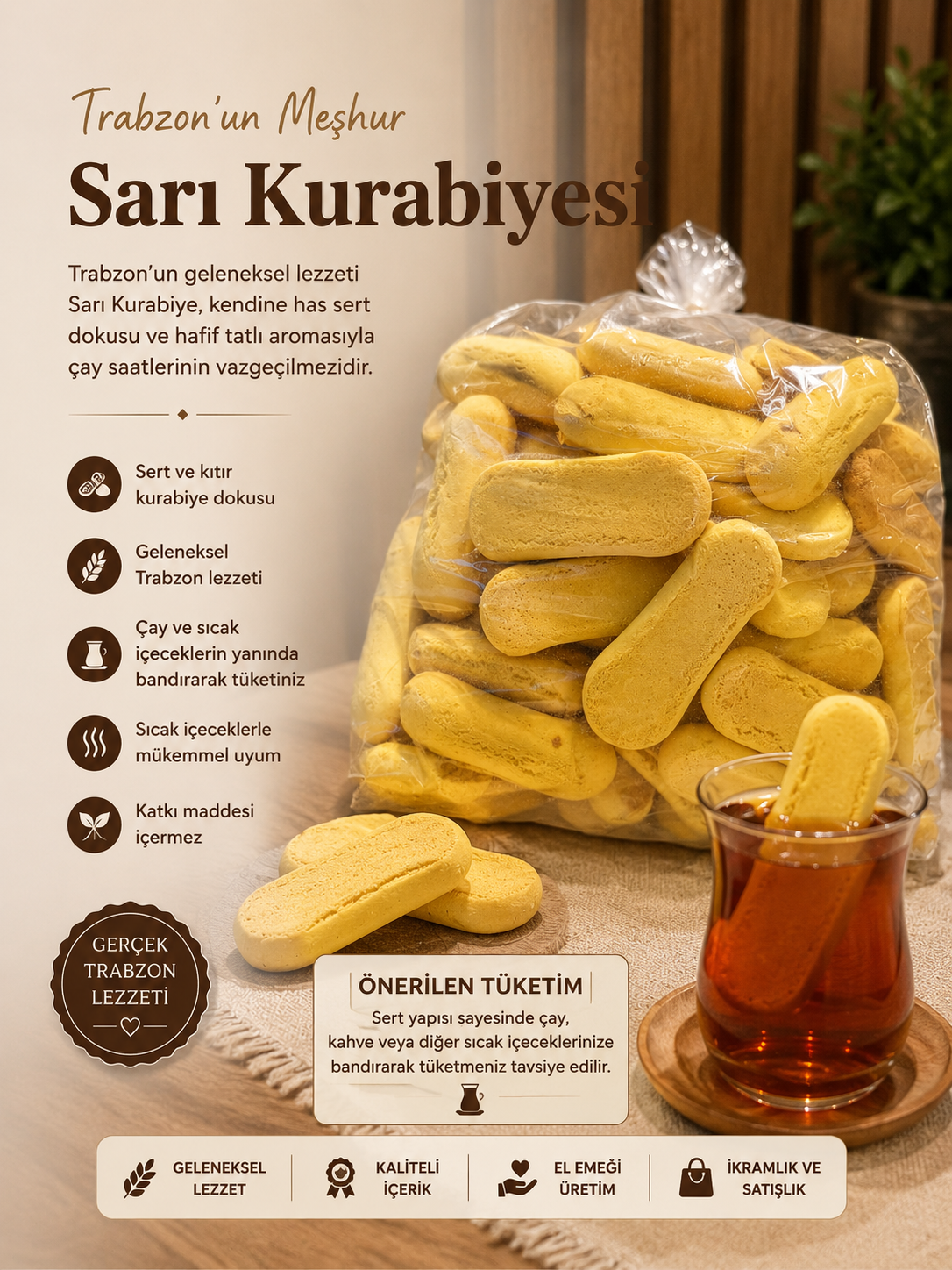 Meşhur Trabzon Sarı Kurabiyesi